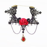  Classy Lace Rose Collar 
