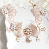  Vintage Lacy Pink Collar 