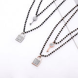  BDSM Couple Necklaces Lock Set 
