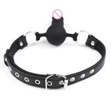  Adjustable Black Dildo Ball Gag 