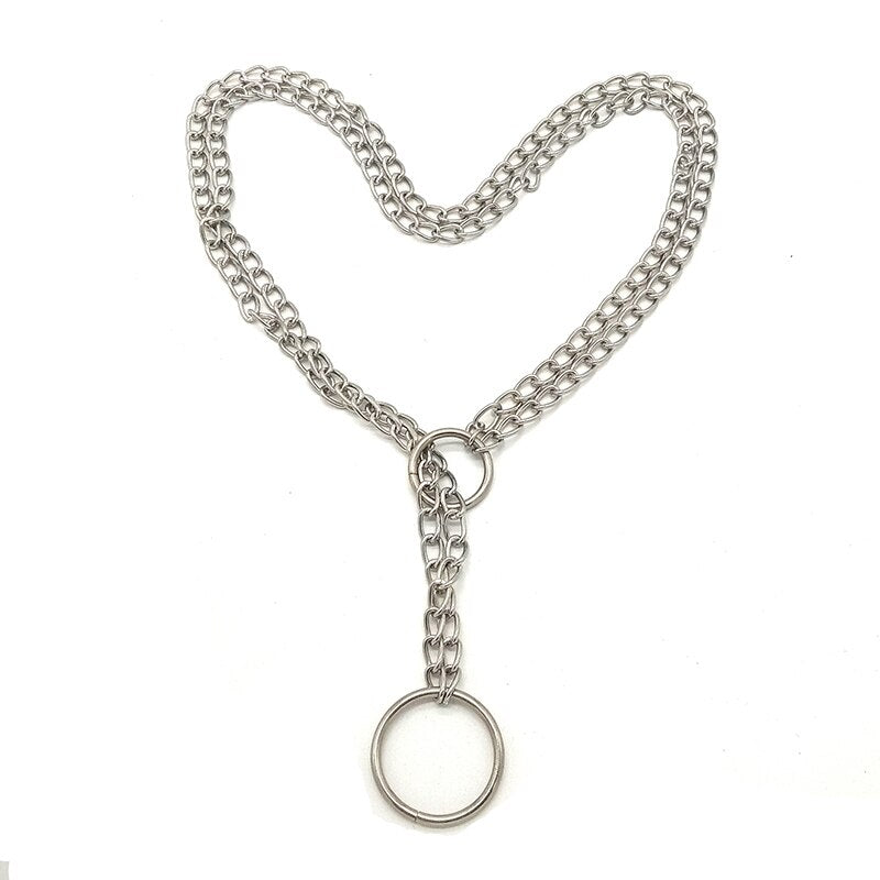 Silver-Plated Choke Collar for Women