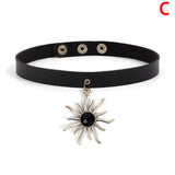  Trendy Leather Choker Collar 