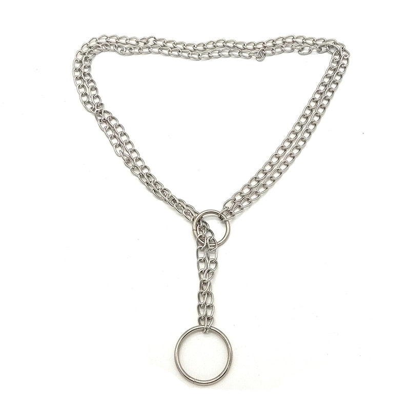 Silver-Plated Choke Collar for Women