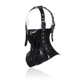  Hardcore Black Leather Mouth Corset 