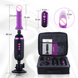  High-Tech Purple Dildo Sex Machine 