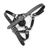  Leather Strap Ball Gag BDSM Harness 