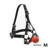  Leather Strap Ball Gag BDSM Harness 