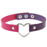  Two-Toned Heart Collar 