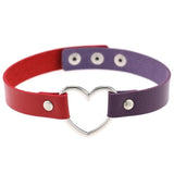  Two-Toned Heart Collar 