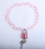  Transparent Locking Choker 