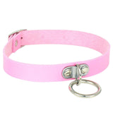 Double Trouble Leather O Ring Choker 