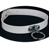  Double Trouble Leather O Ring Choker 