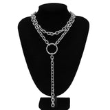  Chained Steel Bondage Collar 