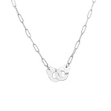  Posh Sterling Silver Handcuff Necklace 