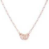  Posh Sterling Silver Handcuff Necklace 