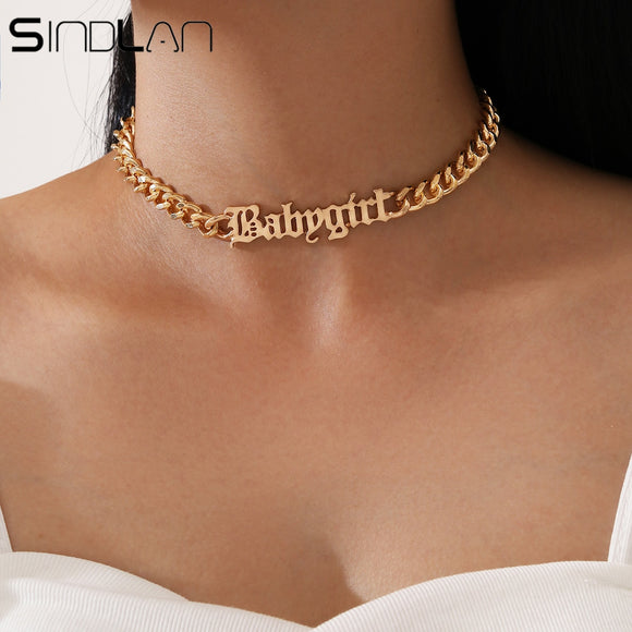 Chained Baby Girl Collar