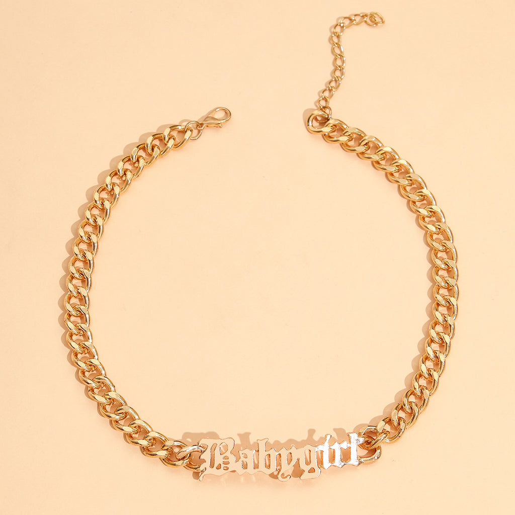 Chained Baby Girl Collar