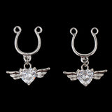  Winged Jewel Nipple Cuffs 