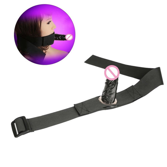 Wearable Mouth Dildo Strap