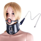  Slave Control Mouth Gag Sex Harness 