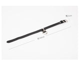  Discreet Submissive Black Leather Collar 