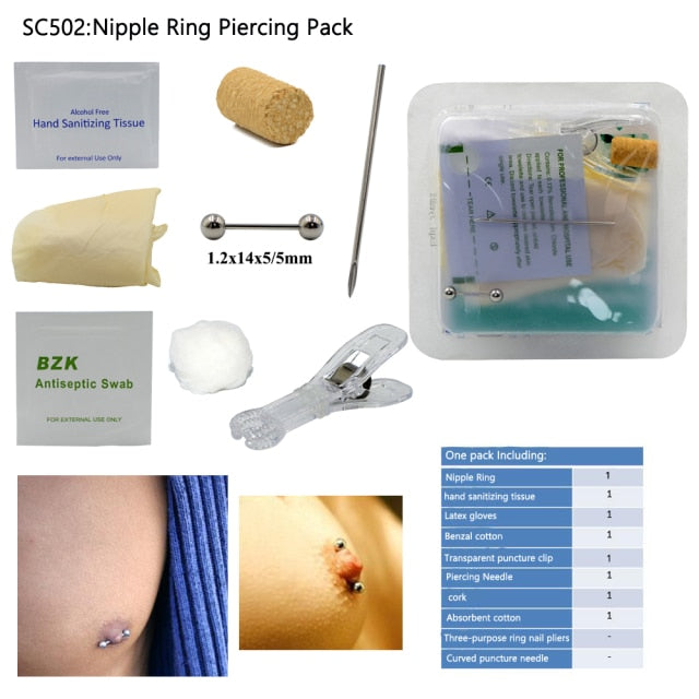Nipple Mini Piercing Kit