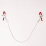  Rubber Coated Nipple Clamps With Chain 