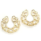  Encircling Hearts Non-Pierced Nipple Shield Jewelry 