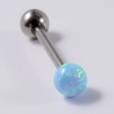  Opal-beaded Surgical Steel Nipple Bars 