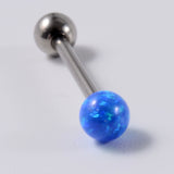  Opal-beaded Surgical Steel Nipple Bars 