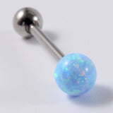 Opal-beaded Surgical Steel Nipple Bars 