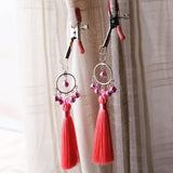  Flirting Tassel Female Nipple Clamps 