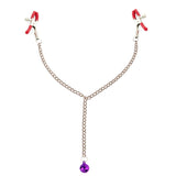  Plunging Chain Erotic Nipple Clamps 
