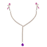  Plunging Chain Erotic Nipple Clamps 