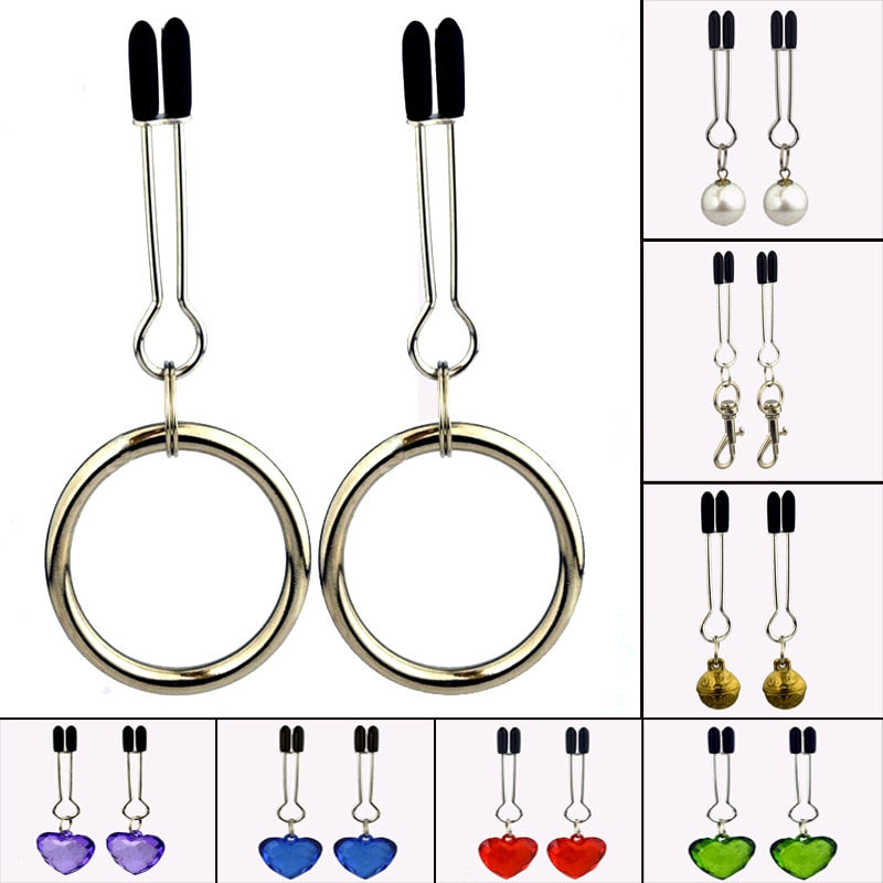 Tweezer Type Nipple Clamps Sex Toys