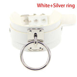  Oversized Leather Goth Collar 