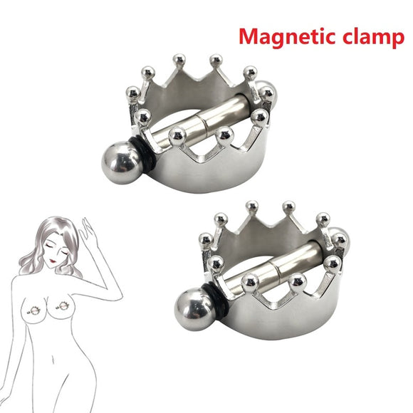 Stainless Crown Nipple Magnets