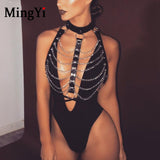  Gothic Punk BDSM Body Harness 