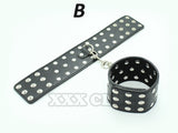  Like a Rock Star Leather Bondage Cuffs 