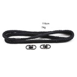  Adjustable Black Nylon Rope Cuffs 