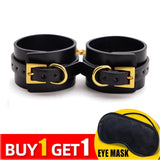  Ravishing Black Leather BDSM Cuffs 