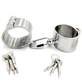  Detachable Stainless BDSM Wrist Restraints 