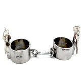  Detachable Stainless BDSM Wrist Restraints 