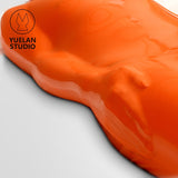  Fiery Orange Latex Vac Bag Bondage Suit 