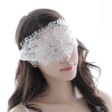  Lacy Temptation White Blindfold 