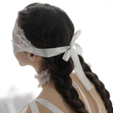  Lacy Temptation White Blindfold 