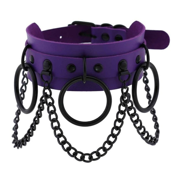 Slave Perfect Purple BDSM Collar