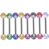  Sweet Caress Multi-Color Nipple Piercing Bars 
