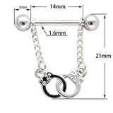  Bondage-Inspired Surgical Steel Nipple Jewelry 