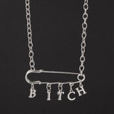  Who's Your Bitch Silver Femdom Chains 